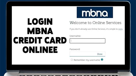 mbna smart card login|MBNA credit card log in.